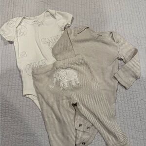 Carters Elephant Print Set